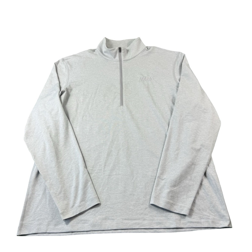 Lululemon Orlando Magic Team Issued Half Zip Jersey Gray Sweater XL LM3ES1S